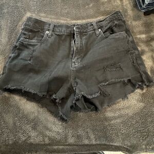 American eagle stretch waist jean shorts